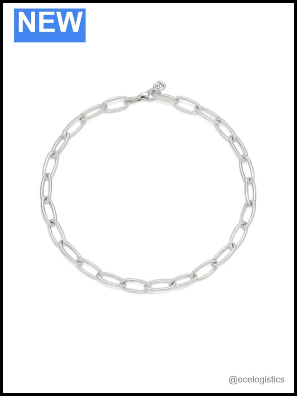 Sterling Silver-Plated 25" Link Necklace